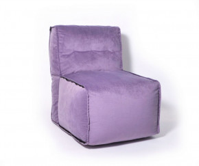 Прямое модульное бескаркасное кресло Комфорт (Фиолет велюр) в Ягодном - yagodnyj.germes-mebel.ru | фото